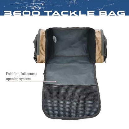 FROGG TOGGS Heavy Duty Fishing Tackle Duffle Bag, Solid Brown Elements, 3600 - color: Solid Elements Brown, style: 3600