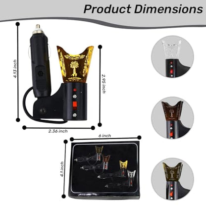 Car Electric Incense Burner, Car Aromatherapy Diffuser, Vehicle Incense Holder, Auto Electric Incense Dispenser, Automobile Fragrance Diffuser, Car Scent Diffuser, Electric Incense Burner for Cars