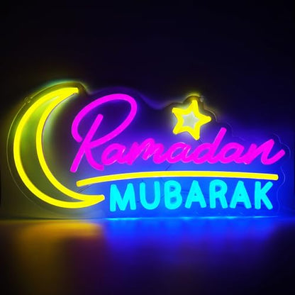 Ramadan Mubarak Decorations Neon Sign