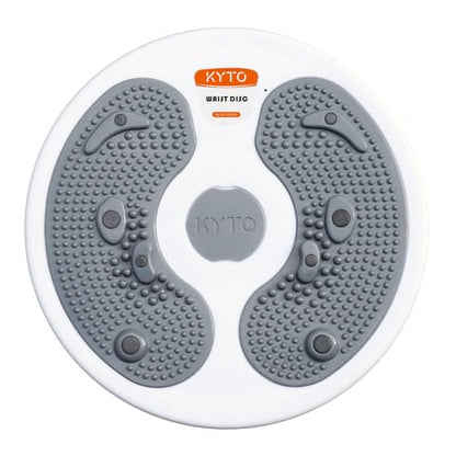 KYTO Waist Twister Disc – Core Trainer Board with Digital Counter, Ab Workout Equipment with 360° Rotation, Non-Slip Foot Massage Design for Home, Office Fitness