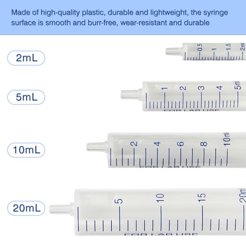 12 Pack 20 ml Plastic Syringe, Luer Slip Syringe Without Needle No Rubber Ring Used in Scientific Laboratories, Liquid refilling, DIY Crafts, Scientific Labs By Labfil - size: 20ML Plastic Syringe