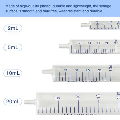 12 Pack 5 ml Syringe, luer slip syringe, without needle for Liquid refilling, DIY Crafts, Scientific Labs by Labfil - size: 5ML Plastic Syringe