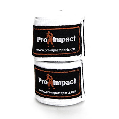 180 Inch Mexican Style Boxing Hand Wraps – Stretchable Wrist & Knuckle Support for MMA, Muay Thai, Kickboxing, Heavy Bag & Combat Training – Men & Women - color: White