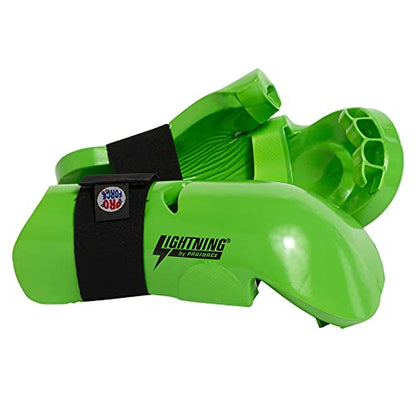 ProForce Lightning Punches Karate/Martial Arts Sparring Gloves - color: Green, size: Medium