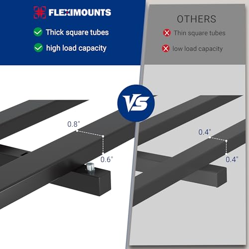 FLEXIMOUNTS 2-Pack 2x6ft Heavy Duty Garage Wall Shelving, 1200lbs Capacity, Garage Shelving Wall Mounted with 8 Hooks, Storage for Power Tools, Garden Supplies, Storage Bins, Lite Series - size: 2pack 2x6ft w/ 8 hooks-1200lbs