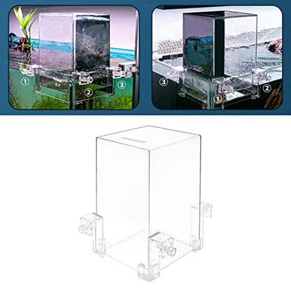 Negative Pressure Fish Tank - Clear Fish Elevator Water Auto-Refill Vacuum Suspended Fish Tank Water Level Maintenance, Increase Fish Activity Area, Aquarium Decoration