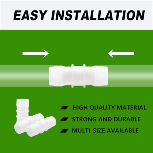Plastic Hose Barb 5/16" Barbed Connectors Joint Splicer Mender Adapter for Aquarium Liquid Air (Pack of 10) - size: 5/16"