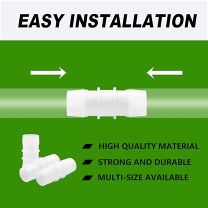 Plastic Hose Barb 5/16" Barbed Connectors Joint Splicer Mender Adapter for Aquarium Liquid Air (Pack of 10) - size: 5/16"
