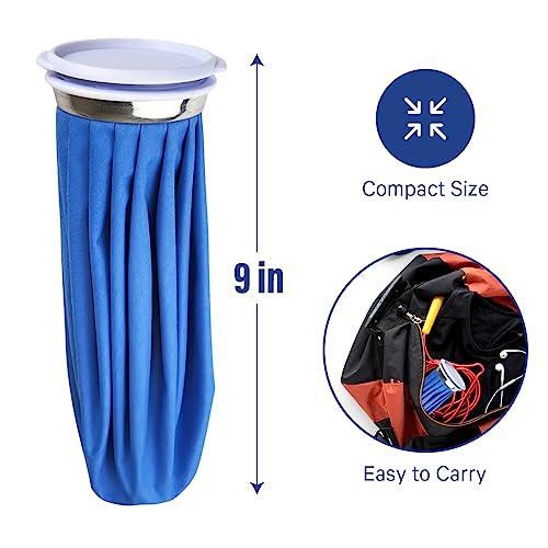 Affordtex Ice Bag 9 inches - Reusable, Durable, Cold Pack for Injuries, Muscle Aches, Knee Support