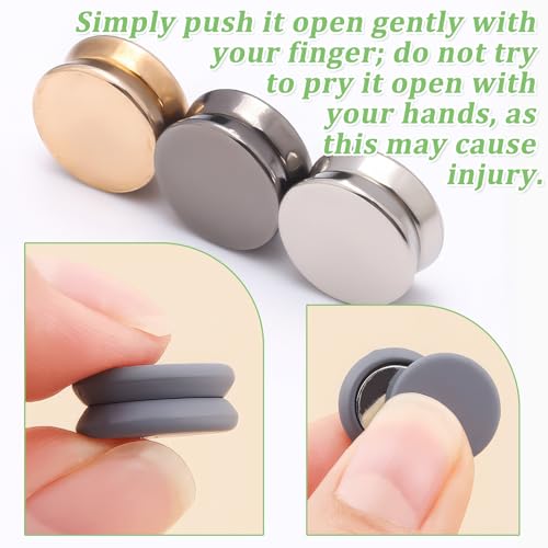 12 Pcs Hijab Magnetic Pins,Multi-Use Small Strong Commercial Strength Colorful Scarf Pin Buttons for Women Clothing Scarf Hijab Pins
