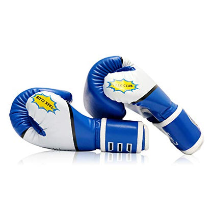 CKE Kids Boxing Gloves for Kids Boys Girls Junior Youth Toddlers Age 5-12 Years Training Boxing Gloves for Punching Bag Kickboxing Muay Thai - color: BLUE