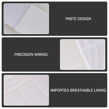 Karate Chest Guard for Kids, Polyester Adjustable Body Protector for Training 130-150cm, White