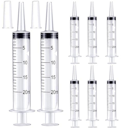 20ml Syringe for Liquid,Syringe Without Needle,Sterile Individually Packed 10pcs. - size: 20ml-10pcs