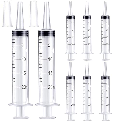20ml Syringe for Liquid,Syringe Without Needle,Sterile Individually Packed 10pcs. - size: 20ml-10pcs