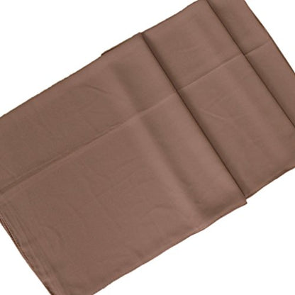 LMVERNA Solid Color Bubble Chiffon Scarf for Women Fashion Soft Hijab Long Scarfs Wrap Scarves - color: Khaki