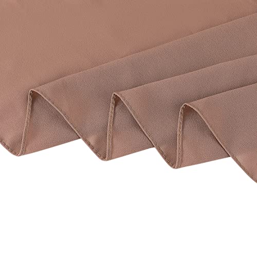 Yeieeo Chiffon Head Wraps for Women - Solid Color Fashion Bubble Chiffon Scarf Hijab - color: Khaki