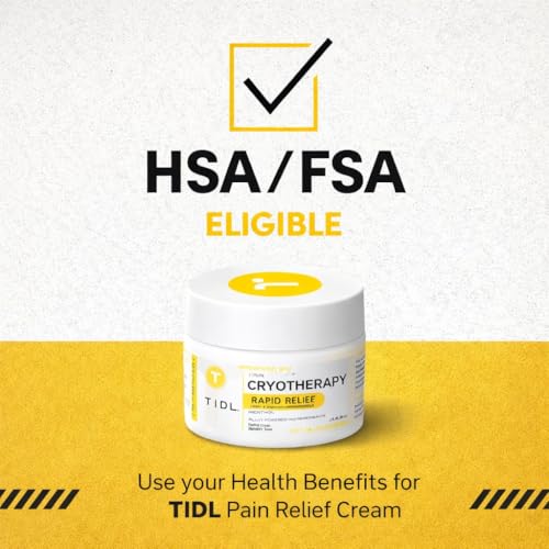 TIDL Cryotherapy Pain Relief Plant-Based Menthol Cream, 2-Pack 3 fl oz Each | Cooling Cream for Arthritis Joint Muscle Back Pain Relief Anti-Inflammatory Fast-Absorbing Full-Body Recovery - style: 6 Ounce