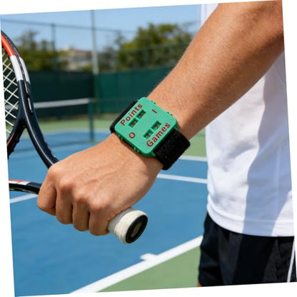 Angoily Portable Tennis Score Counter Wristband Manual Dial Golf Score Keeper Watch Lightweight Outdoor Training Games