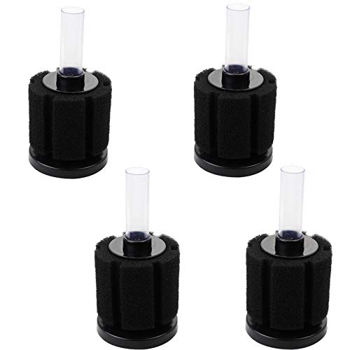 AQUANEAT Aquarium Sponge Filter Breeding Fry Betta Shrimp Nano Fish Tank 4pcs (Middle up to 20Gal) - size: Middle up to 20Gal