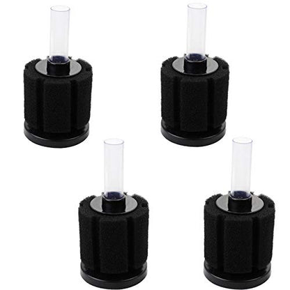 AQUANEAT Aquarium Sponge Filter Breeding Fry Betta Shrimp Nano Fish Tank 4pcs (Middle up to 20Gal) - size: Middle up to 20Gal