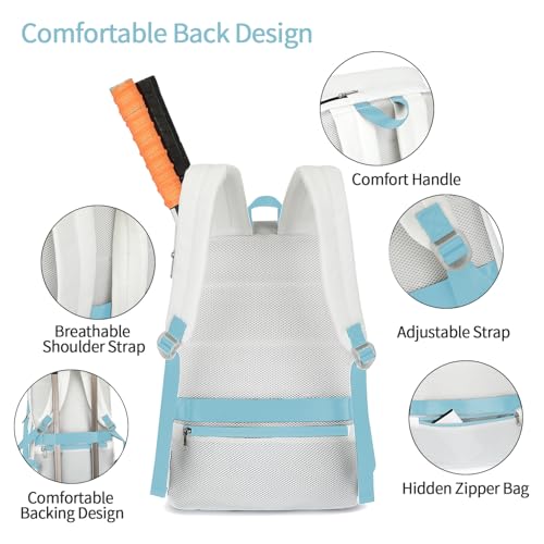 gym duffel bag backpack wrestling bag with shoe compartment 4 kinds of back method waterproof sports walking laptop - color: D-light Blue