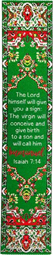 Logos Trading Post He is with us, Immanuel Isaiah 7:14 Christian Bookmark, - color: Christmas - Immanuel, size: 1 Pack