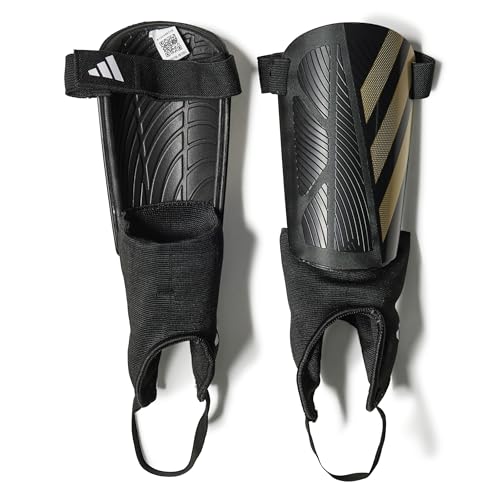 adidas Unisex Adult Tiro Soccer Shin Guards - color: Black/Gold Metallic/White/Match, size: Small