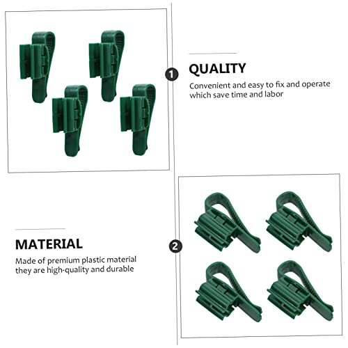 HANABASS 4pcs Adjustable Fish Tank Clips Versatile Hose Holder for Aquariums Plastic Fixing Clamps for Water Lines and Wires Compatible Tanks Prevents Abrasion