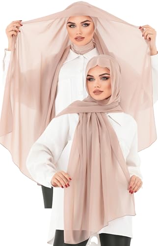 Instant Chiffon Hijab, Ready to wear hijab, modal wrap, Abaya, modern Instant Scarf, Soft breathable scarf - color: S4 Light Lilac