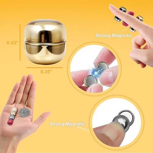 Hijab Magnets Strong Pinless Hijab Pins for Women, No-Damage to Fabric Headscarf Clips, Multi-Use Magnetic Pins for Cloth, Scarf, Dress (8 Pairs) - color: 8 pairs Matte Shiny