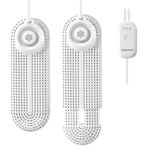 Electric Boot Dryer, Shoe Warmer with IC Controller, Footwear Travel Dryers Silent with 3/6/9 Hours Timer - color: White Pro