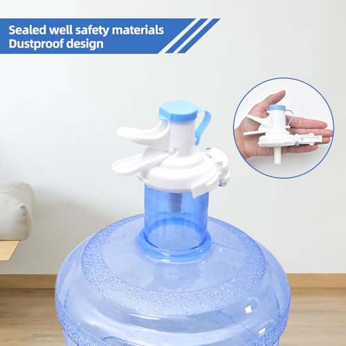 5 Gallon Water Jug Holder, Collapsible Water Dispenser Stand and 2 Dispenser Valves, Thicking Water Dispenser for 3-5 Gallon Bottle