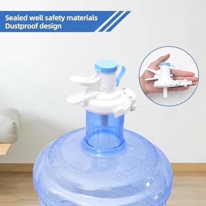 5 Gallon Water Jug Holder, Collapsible Water Dispenser Stand and 2 Dispenser Valves, Thicking Water Dispenser for 3-5 Gallon Bottle