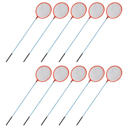 10pcs Small Aquarium Fish Net Fine Mesh Fishing Landing Net for Shrimp and Small Fish Tank Use Portable Mesh for Aquarium Cleaning and Catching Random Color