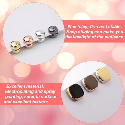 7pcs Hijab Magnetic Pins, 2 Shapes Pinless Strong Hijab Magnets for Clothing Multi-Purpose Scarf Magnetic Pin Shawl Clasp Brooch Small Convenient Magnetic Clips for Scarves, Women Girls