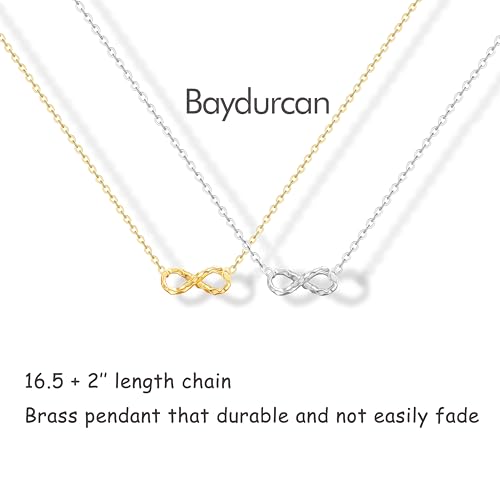Dainty Silver Necklace for Women - Ankh Jesus Horse Celtic Cross Necklace for Women, Dainty Charm Spider Christian Gifts for Friends Sister Mom, Birthday, Christmas, Mother's Day, Graduation Gifts - style: Endless-Friend