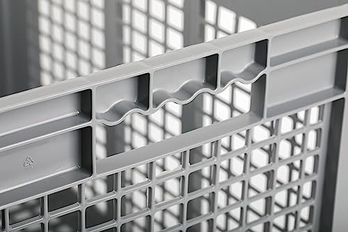 Hudson Exchange 24 x 16 x 16" (2 Pack) Mesh Straight Wall Handled Storage Container Tote, Gray - size: 2 Pack
