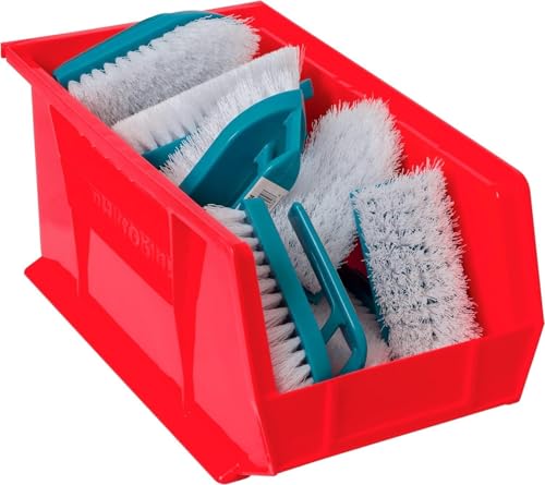 Akro-Mils 30240 AkroBins Plastic Storage Bins, 15"x8"x7", Red, 12-Pack - color: Red