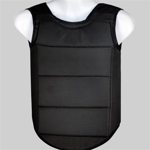 Karate Chest Protector, MMA Combat Training Boxing Taekwondo Abdomen Protective Sparring Gear Muay Thai Kickboxing - color: Black, size: X-Small