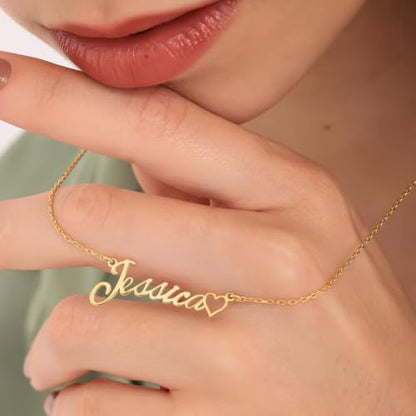 DayOfShe Custom Name Necklace for Women Gifts, 18K Gold Plated Layered Names Necklace Personalized Gifts for Birthday - color: Style 7