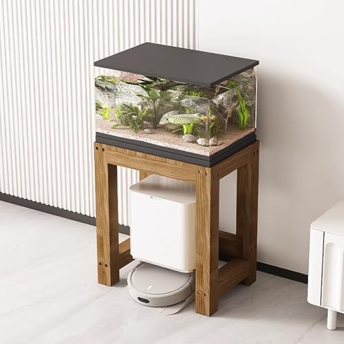 Indoor Storage Rack, With Non-slip Foot Pads, Solid Wood Fish Tank Stand, Customizable Size, Suitable For Home, Office And Hotel Use(70x40cm/27.6x15.7in) - size: 70x40cm/27.6x15.7in