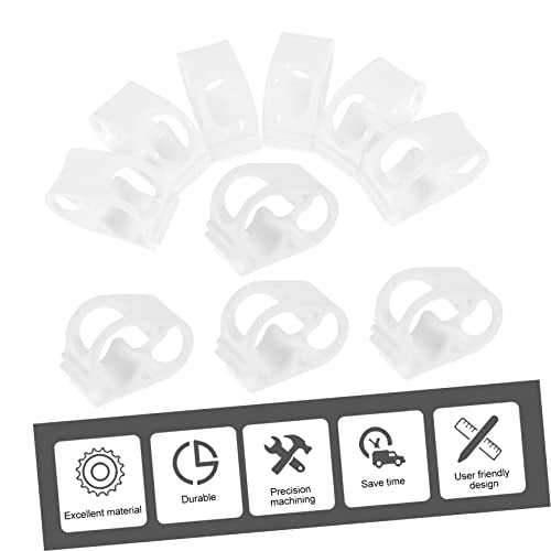 Ciieeo 10-Piece Silicone Tube Clamps Adjustable Hose Stop Clips for Water Regulation Siphon Hose Clip and Shut Off Compatible Tubing Sizes