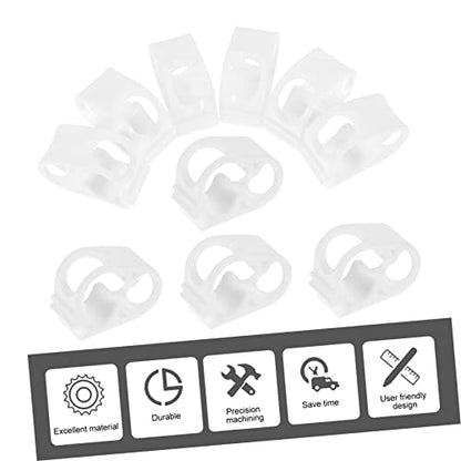Ciieeo 10-Piece Silicone Tube Clamps Adjustable Hose Stop Clips for Water Regulation Siphon Hose Clip and Shut Off Compatible Tubing Sizes