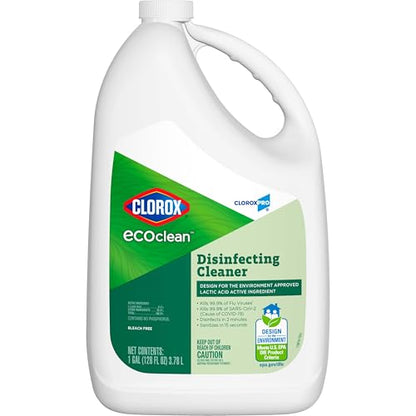 Clorox CloroxPro EcoClean Disinfecting Cleaner Refill, 128 Fluid Ounces - size: 128 Fl Oz (Pack of 1)