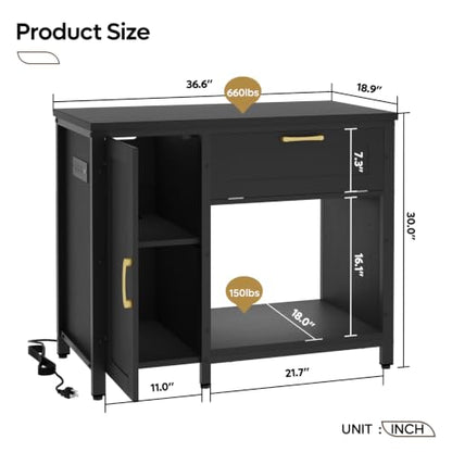 Bestier 40-50 Gallon Aquarium Stand with Power Outlet & LED Light, Black | 5-In-1 Outlet, Max Load 726Lbs, 22 Modes & 7 Colors Light, Heavy-Duty Metal Legs, Storage Cabinet & Drawer, Adjustable Shelf - size: 40-50 Gallon