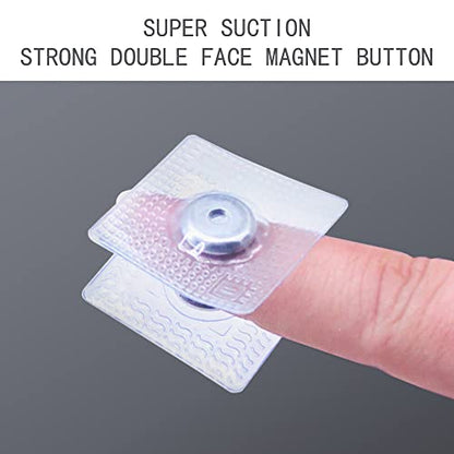 SEMINI Hidden Sew Magnetic Snap Invisible Hidden Sew in PVC Hidden Purse Closure for Fastener Handbag Cloth Clasp DIY Craft Sewing Tools (11mm) - size: 11mm,circular