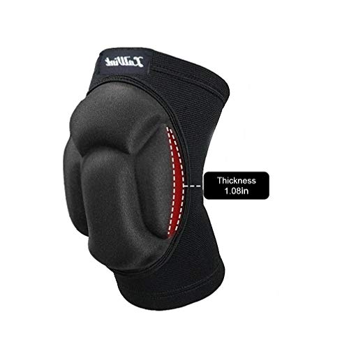 Luwint Volleyball Knee Pads, Sponge Padded Collision Avoidance Knee Sleeve for Youth Adult, Sports, Volleyball, Gardening, Gym, Yoga, Unisex