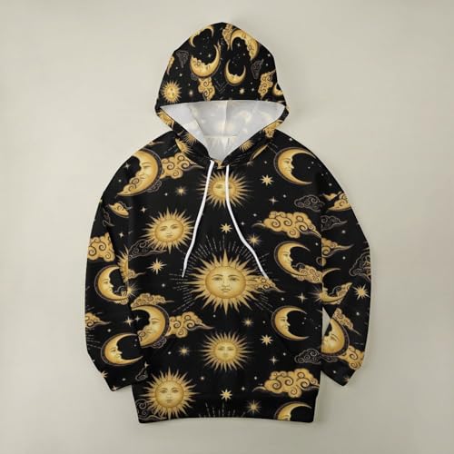 Hooded Sweatshirt for Women with Pocket, Lightweight Pullover Tops Casual Hoodies Sweatshirts - color: Picture(243), size: Large