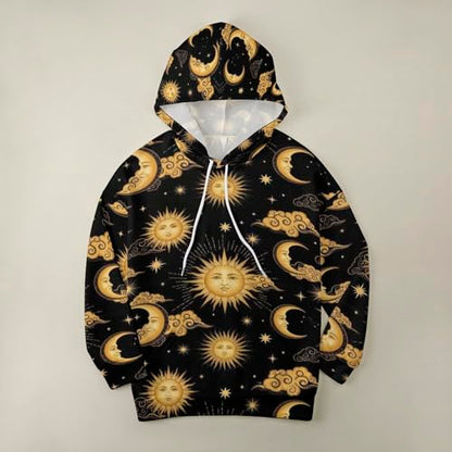 Hooded Sweatshirt for Women with Pocket, Lightweight Pullover Tops Casual Hoodies Sweatshirts - color: Picture(243), size: Large