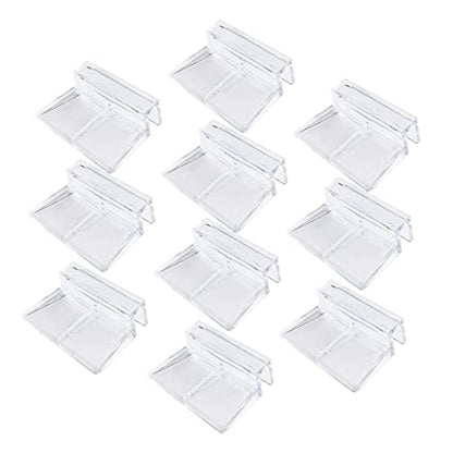 Toddmomy 10pcs Acrylic Aquarium Support Bracket Fish Tank Cover Holder for Prevents Fish from Jumping Out Easy to Use Acrylic Racks